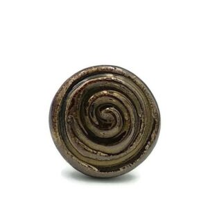 Handmade ceramic ring "Spiral"